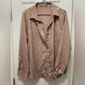 Pink and Gold Blouse